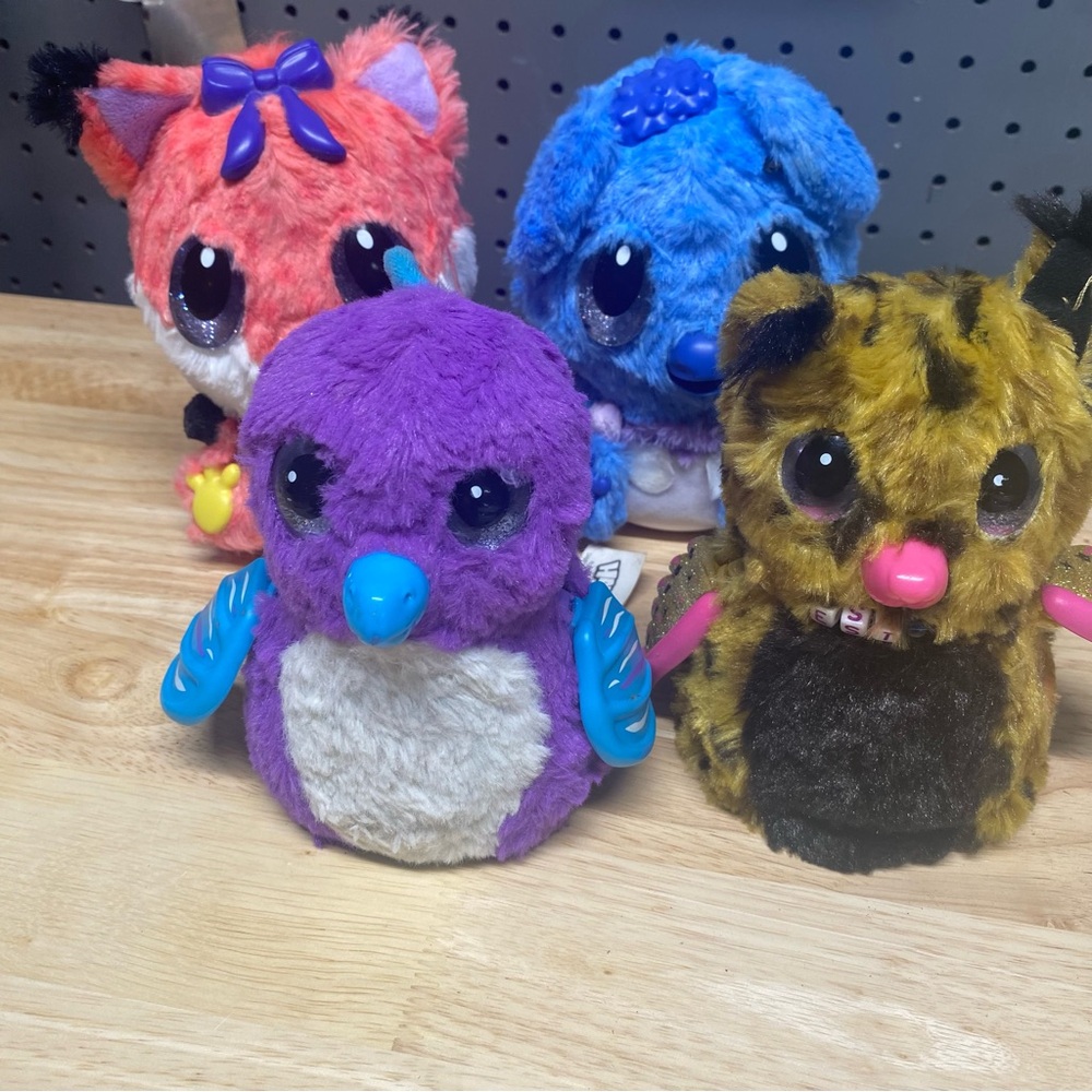 Bundle 2 Hatchimals 2 HatchiBabies - Golden Lynx - Draggle - Foxfin‎ - Kola